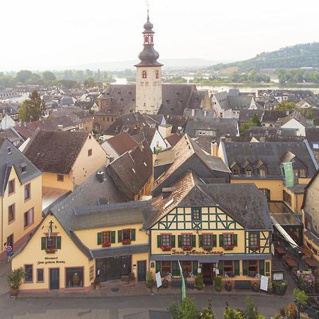 Weinhotel Des Riesling Zum Gruenen Kranz Рюдесгайм-ам-Райн Екстер'єр фото
