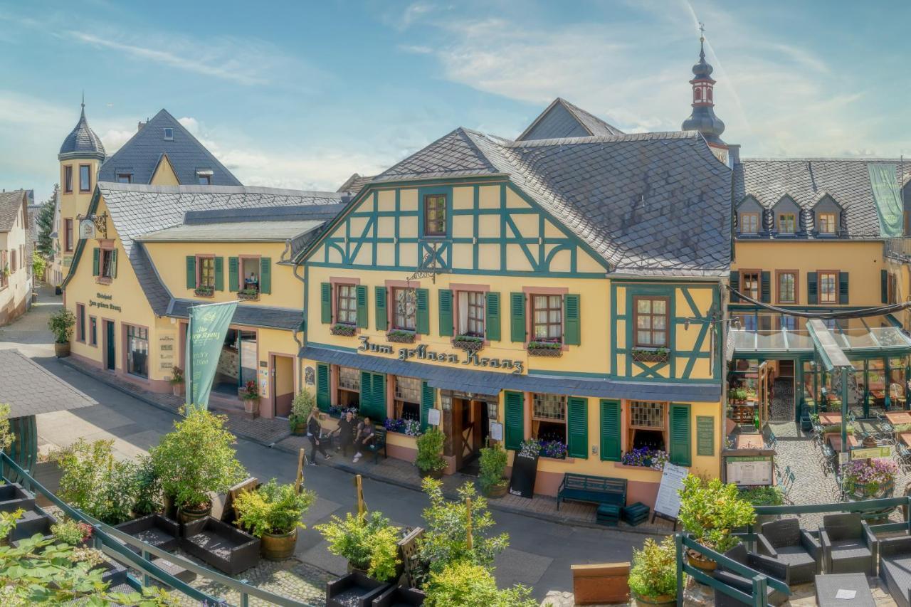 Weinhotel Des Riesling Zum Gruenen Kranz Рюдесгайм-ам-Райн Екстер'єр фото