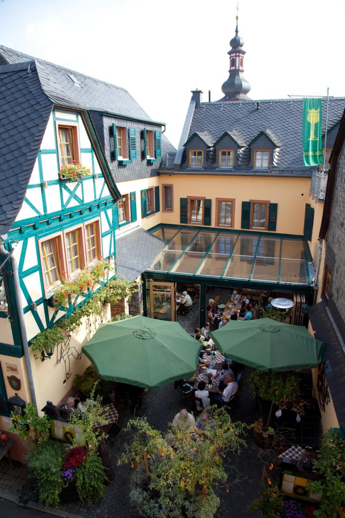 Weinhotel Des Riesling Zum Gruenen Kranz Рюдесгайм-ам-Райн Екстер'єр фото