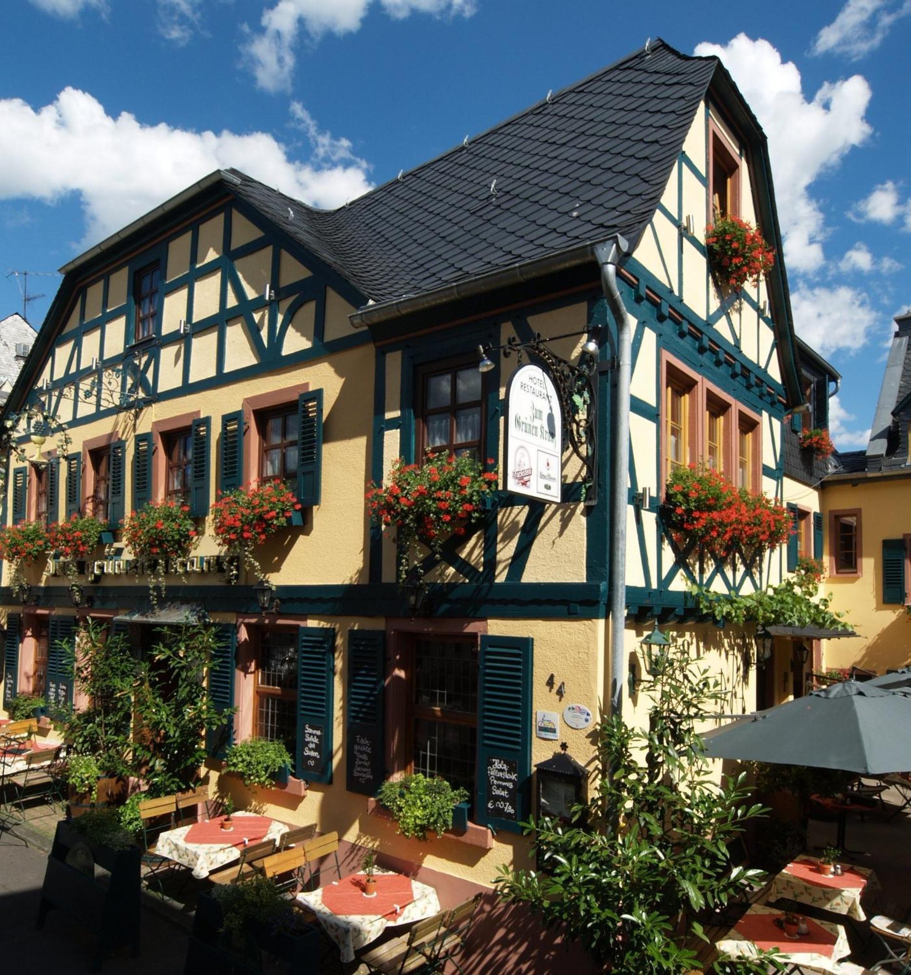 Weinhotel Des Riesling Zum Gruenen Kranz Рюдесгайм-ам-Райн Екстер'єр фото